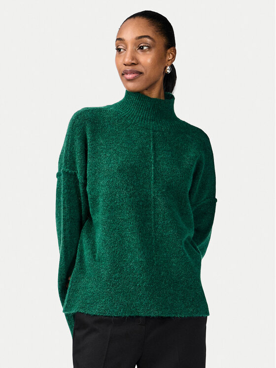 YAS YAS Rollkragenpullover Balis 26030703 Grün Relaxed Fit