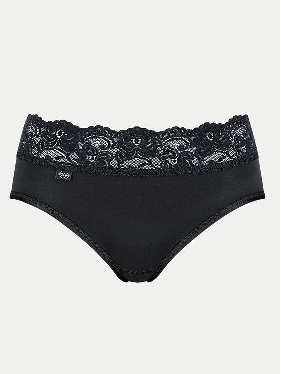 Sloggi Sloggi Klassischer Damenslip Romance 10031896 Schwarz