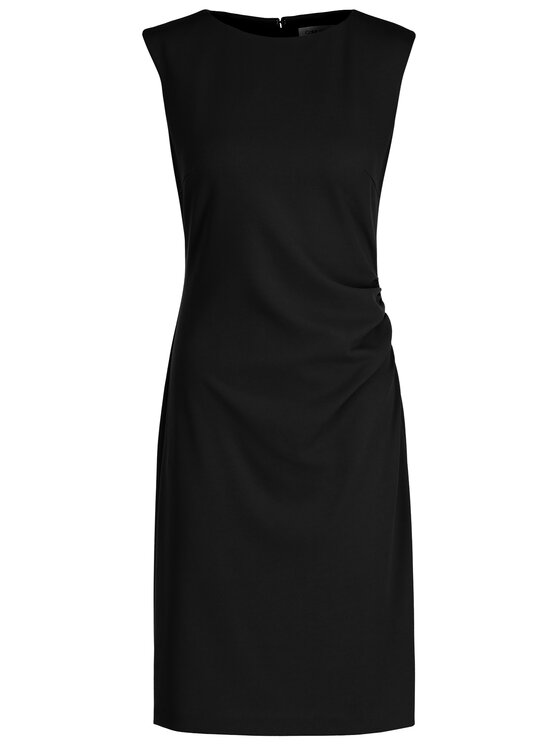 Calvin Klein Calvin Klein Sukienka koktajlowa Waist Detail Dress K20K201113 Czarny Regular Fit