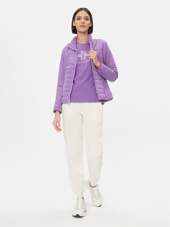 Helly Hansen Helly Hansen Тишърт Logo 34112 Виолетов Regular Fit