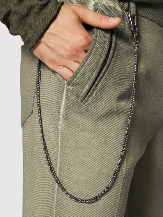 Pantaloni di tessuto Cornelio 105566 Verde Slim