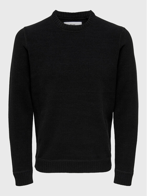 Only & Sons Pulover Ese 22023172 Črna Regular Fit