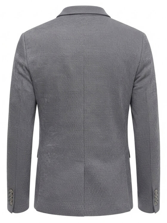 Ombre Ombre Marynarka M171 Szary ciemny Slim Fit