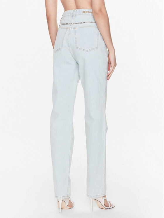 Gestuz Gestuz Džinsi Calia 10906913 Zils Straight Fit