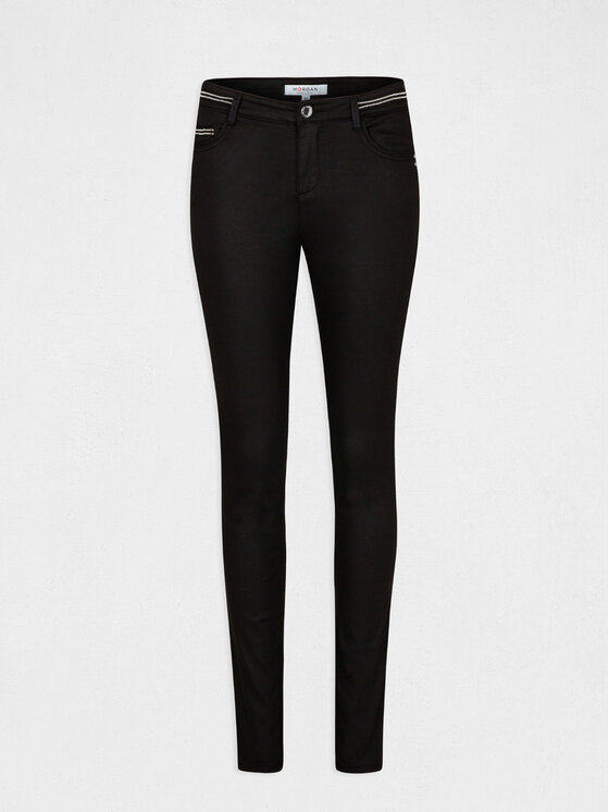 Morgan Morgan Auduma bikses 212-PALONA Melns Slim Fit