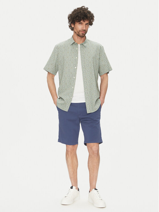 Selected Homme Selected Homme Košeľa New Linen 16079053 Zelená Regular Fit