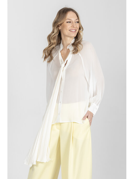 Deni Cler Milano Deni Cler Milano Koszula T-DC-1428-F2-20-11-1 Kremowy Regular Fit