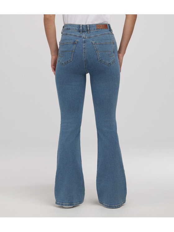 Lee Cooper Lee Cooper Jeansy JEANS D BECCA 2418 LIGHT USED Niebieski Bootcut Fit