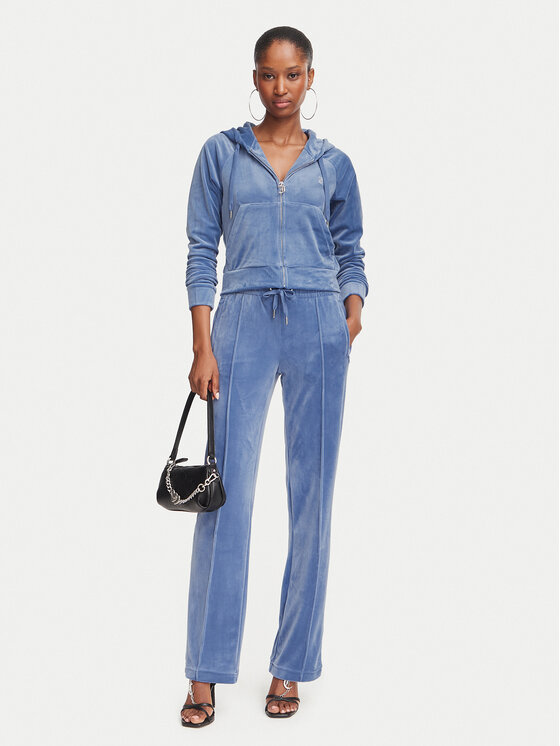 Juicy Couture Juicy Couture Bluza Madison  JCWAS225306 Niebieski Slim Fit