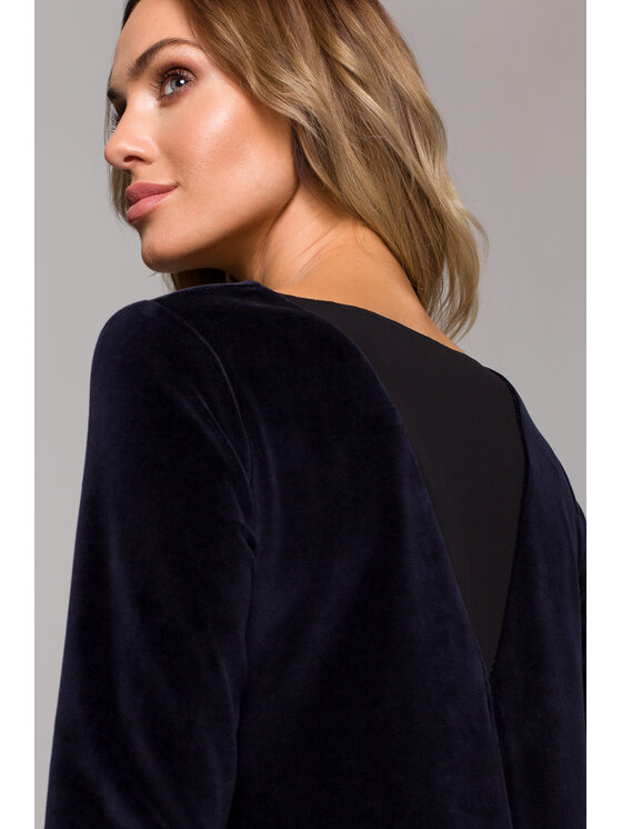 Made of Emotion Made of Emotion Abito da cocktail M566 Blu scuro A-Line Fit