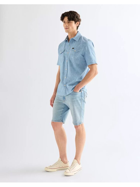 Wrangler Wrangler Szorty jeansowe TEXAS SHORTS Niebieski Regular Fit