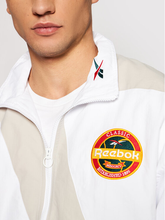 Reebok Reebok Neperpučiama striukė Classics Vintage GU9551 Balta Oversize