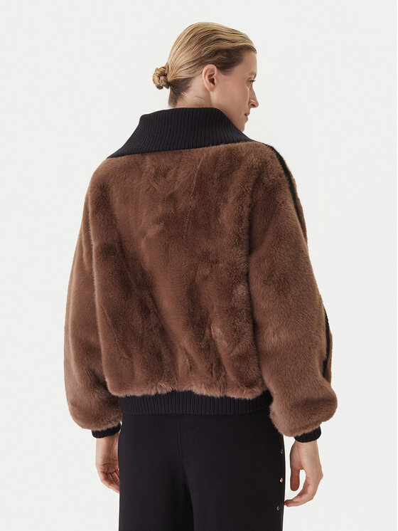 LOLA CASADEMUNT LOLA CASADEMUNT Bunda pro přechodné období LF2501014 Hnědá Regular Fit