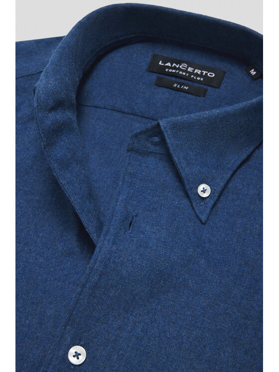 Lancerto Lancerto Koszula Guro KO073224000014 Granatowy Slim Fit