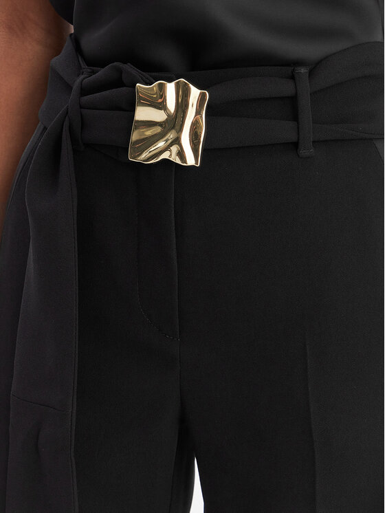 Marella Marella Чино панталони Elica 2613131063 Черен Slim Fit