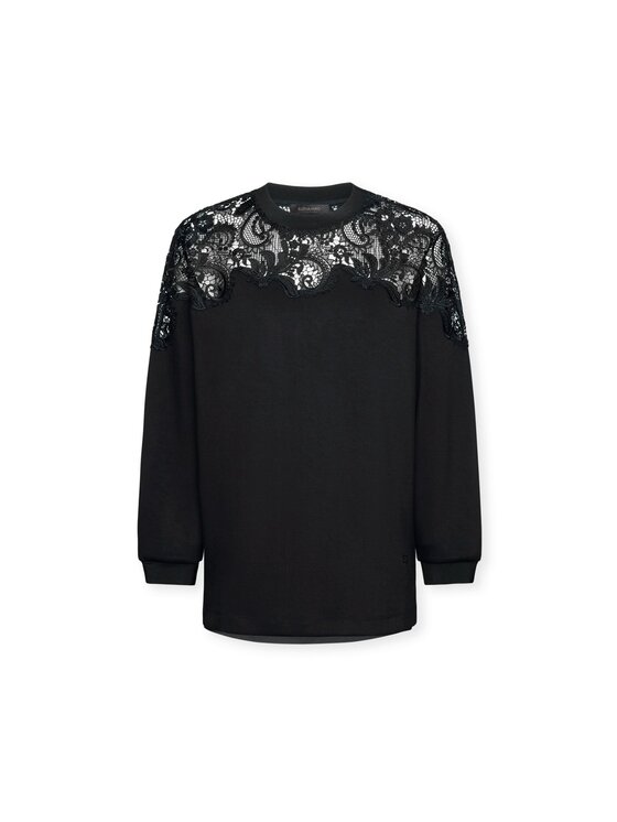 Elena Mirò Elena Mirò Felpa G847Z000399N033 Nero Regular Fit