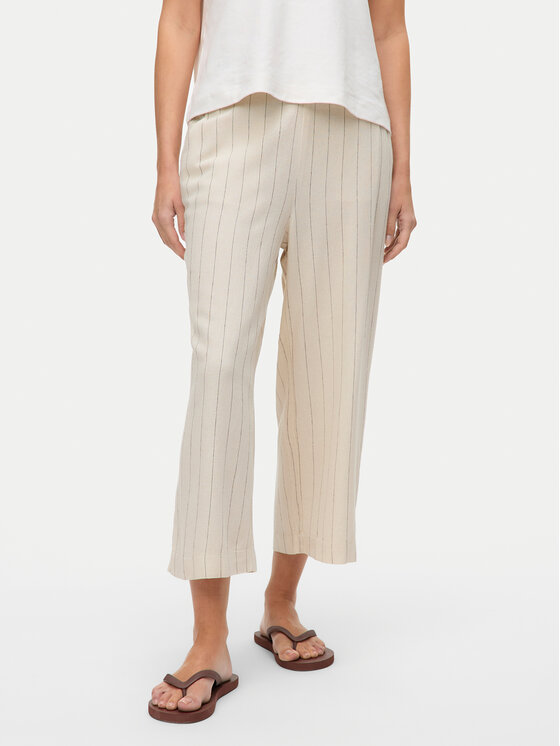 Vero Moda Vero Moda Kalhoty culottes Mindy 10322130 Béžová Loose Fit