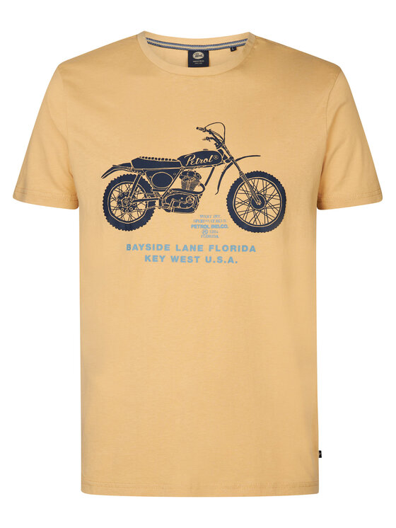 Petrol Industries Petrol Industries T-Shirt M-1050-TSR707 Žlutá Regular Fit