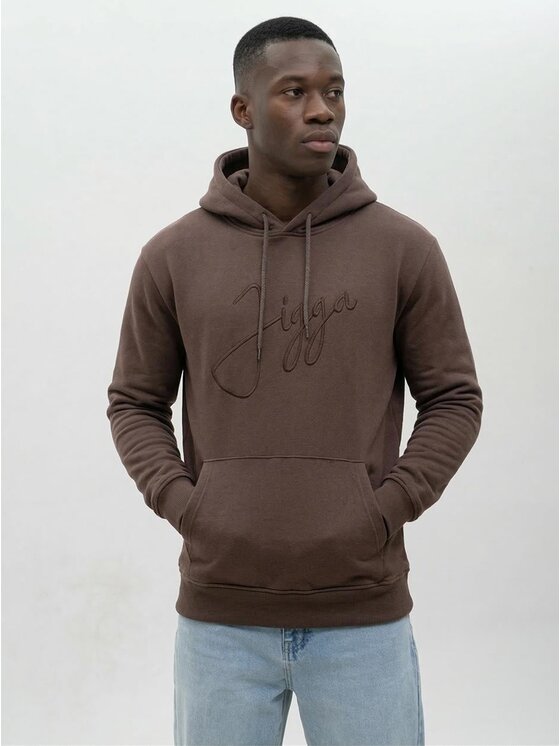 Jigga Wear Jigga Wear Bluza 131105 Brązowy Regular Fit
