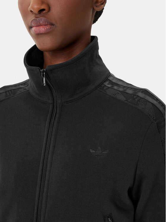 adidas adidas Mikina Firebird Lace KC8149 Čierna Slim Fit