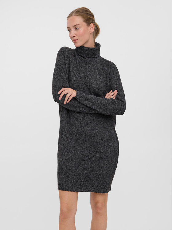 Vero Moda Úpletové šaty 10199744 Čierna Regular Fit