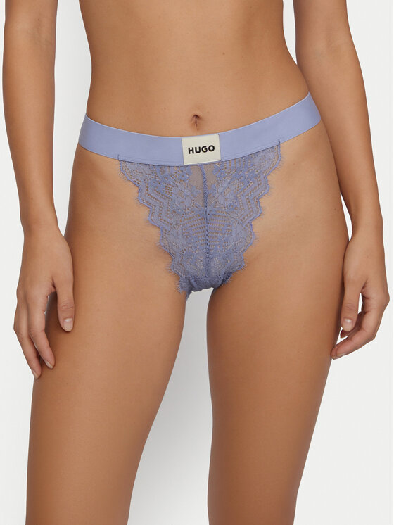 HUGO Stringi 50535036 Fioletowy