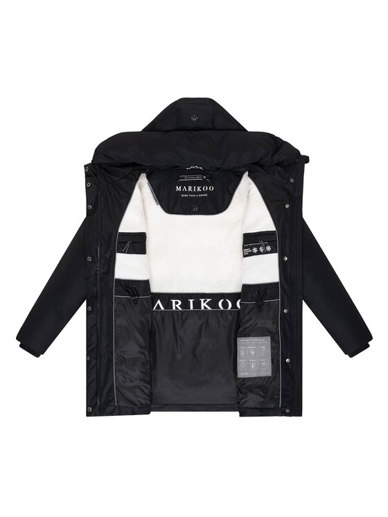 Marikoo Marikoo Kurtka zimowa Delilah Czarny Regular Fit