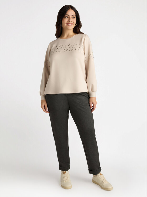 Fiorella Rubino Fiorella Rubino Pantaloni di tessuto P160L002160N013 Grigio Regular Fit