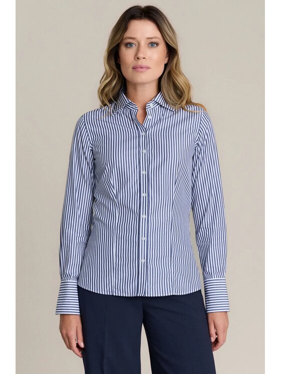 Lancerto Lancerto Koszula Vanda Slim KO073226000035 Granatowy Slim Fit