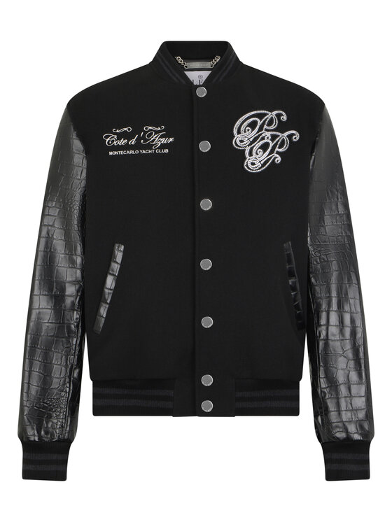 PHILIPP PLEIN PHILIPP PLEIN Bundy bomber 29074 Čierna Regular Fit