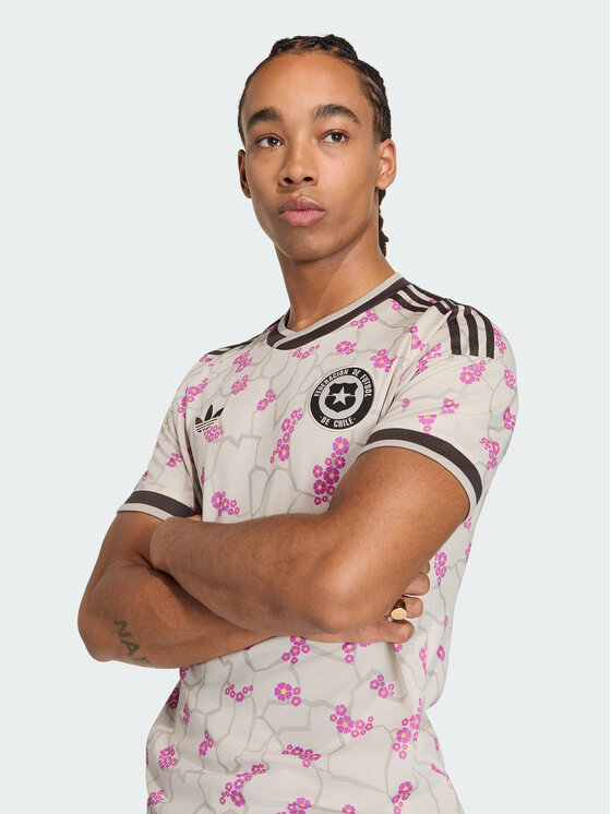 adidas adidas Koszulka techniczna 165826 Beżowy Slim Fit