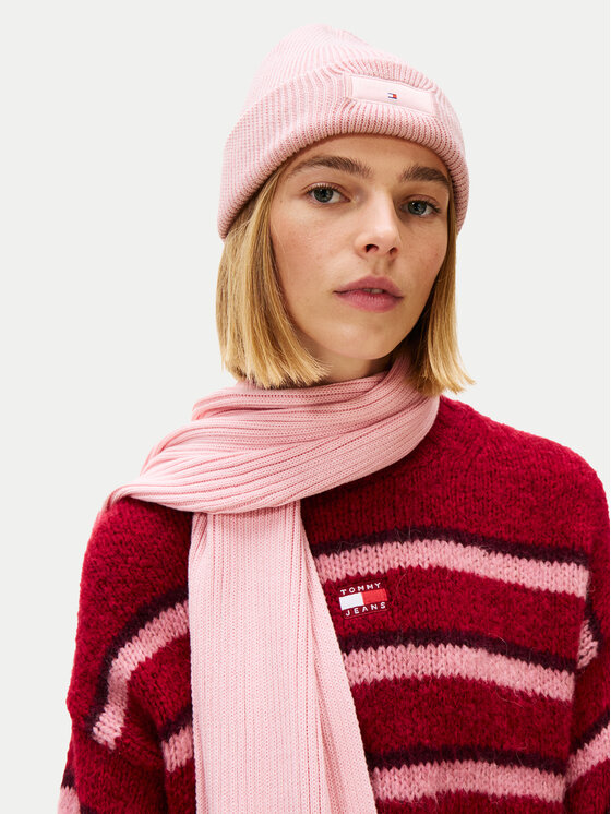 Tommy Jeans Tommy Jeans Sapka Tjw Linear Beanie AW0AW17913 Rózsaszín