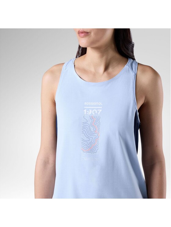 Rossignol Rossignol Tank top W Sapa Ultra Tank Niebieski jasny Regular Fit
