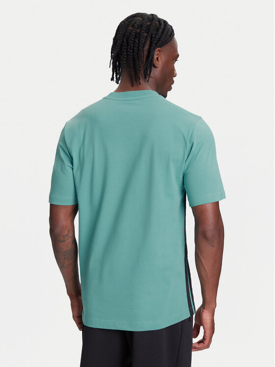 adidas adidas Tricou Essentials 3-Stripes JX0732 Turcoaz Regular Fit