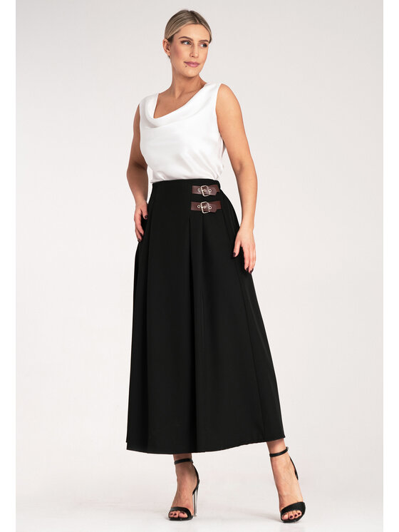 FIGL FIGL Gonna a trapezio M1156 Nero Flared Fit