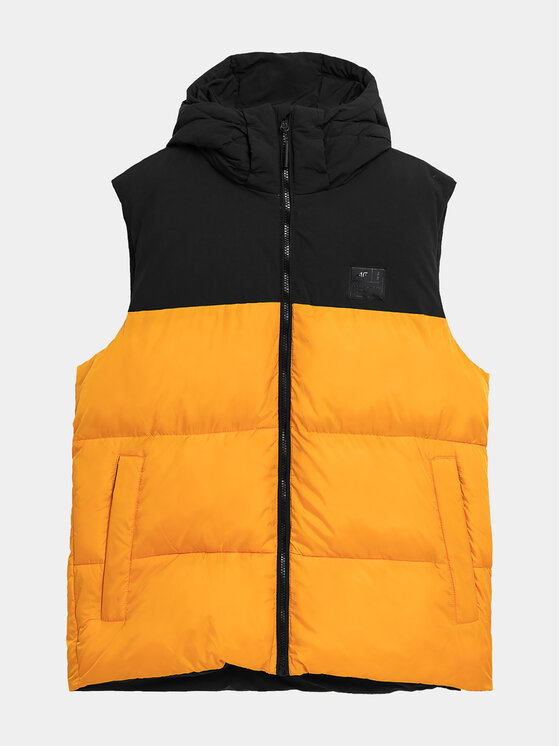 4F 4F Vestă 4FAW23TVESM064 Portocaliu Regular Fit