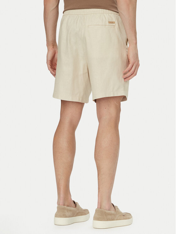 Calvin Klein Calvin Klein Stoffshorts LV04LF620G Hellbeige Straight Fit