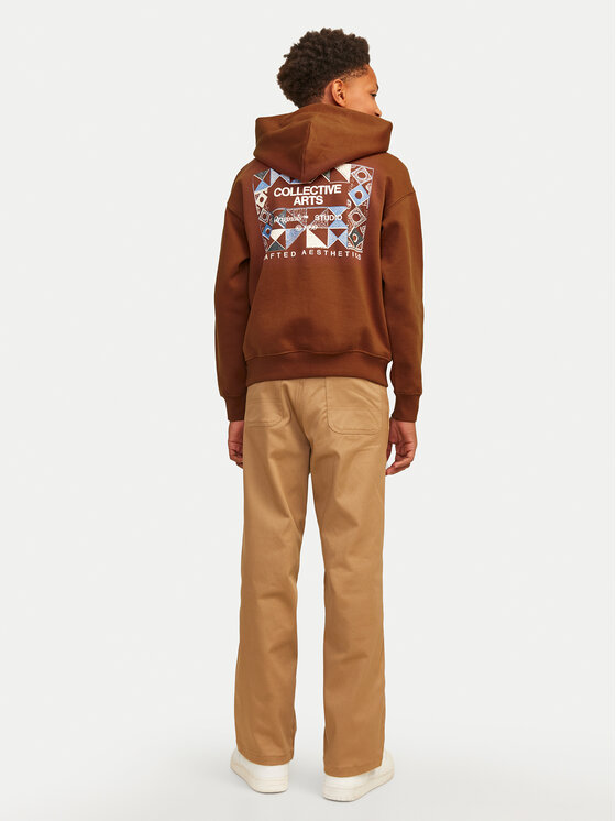 Jack&Jones Junior Jack&Jones Junior Jopa Noho Back Graphic 12263292 Rjava Relaxed Fit