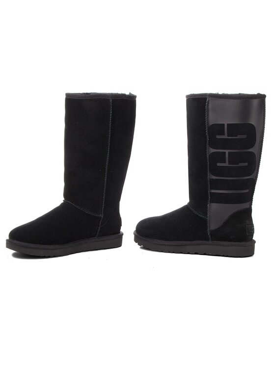 Ugg classic tall logo shop rubber boot