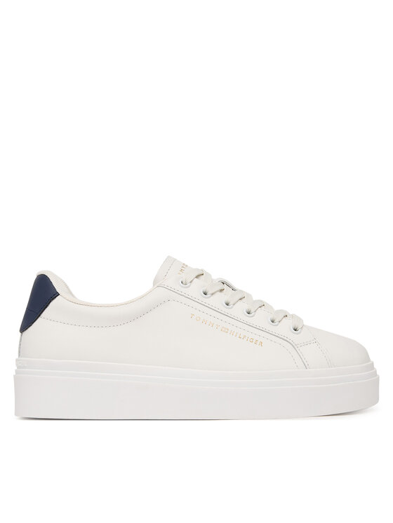 Tommy Hilfiger Tommy Hilfiger Sneakersy Chic Cupsole FW0FW09107 Écru