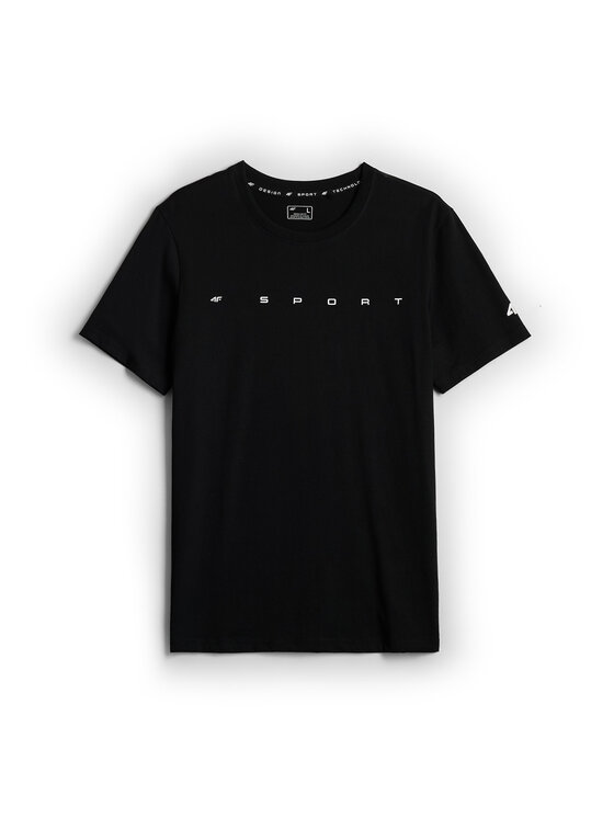 4F 4F T-Shirt CITY Czarny Regular Fit