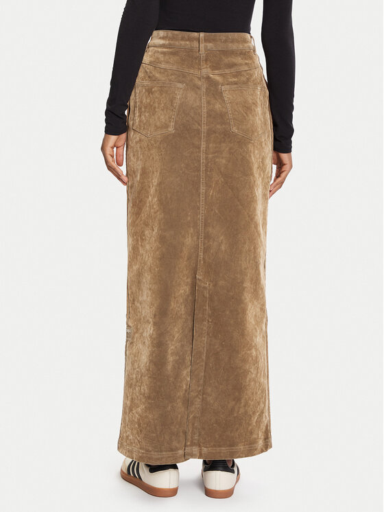 adidas adidas Maxi suknja Adibreak JY2397 Smeđa Regular Fit