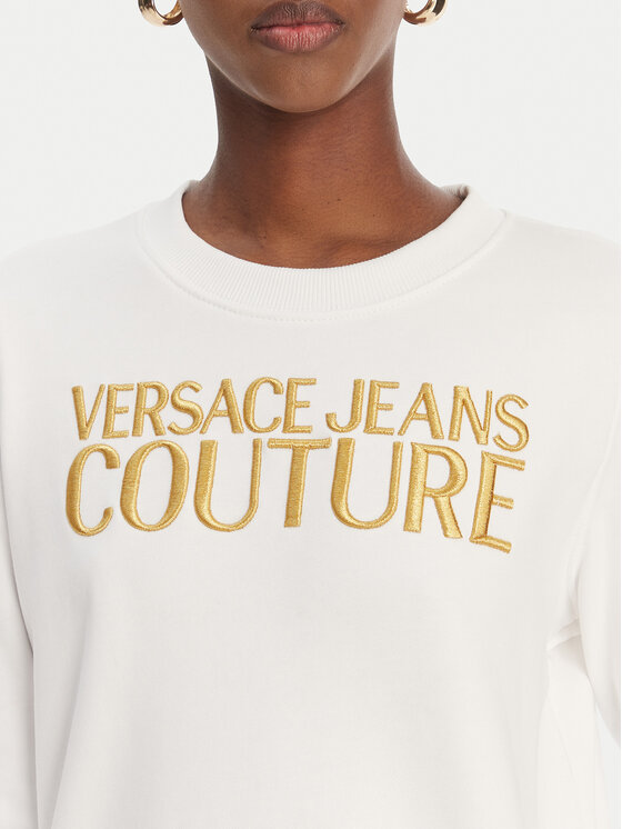 Versace Jeans Couture Versace Jeans Couture Bluza 80HAIT01 CF01T Biały Regular Fit