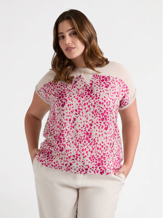 Fiorella Rubino Fiorella Rubino T-shirt G032L008344N0R2 Beige Regular Fit
