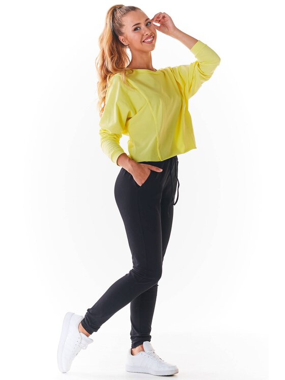 Infinite You Infinite You Bluzka M234 Żółty Basic Fit