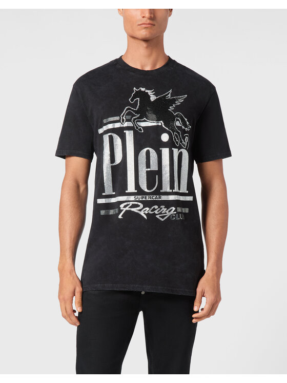 PHILIPP PLEIN PHILIPP PLEIN T-Shirt 21087 Czarny Regular Fit