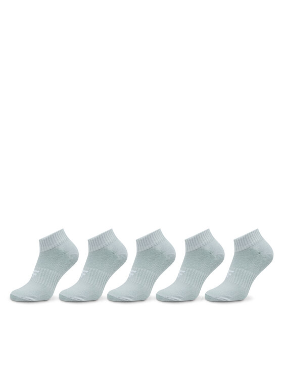 4F 4F 5er-Set niedrige Kindersocken 4FJWAW23USOCF231 Grau