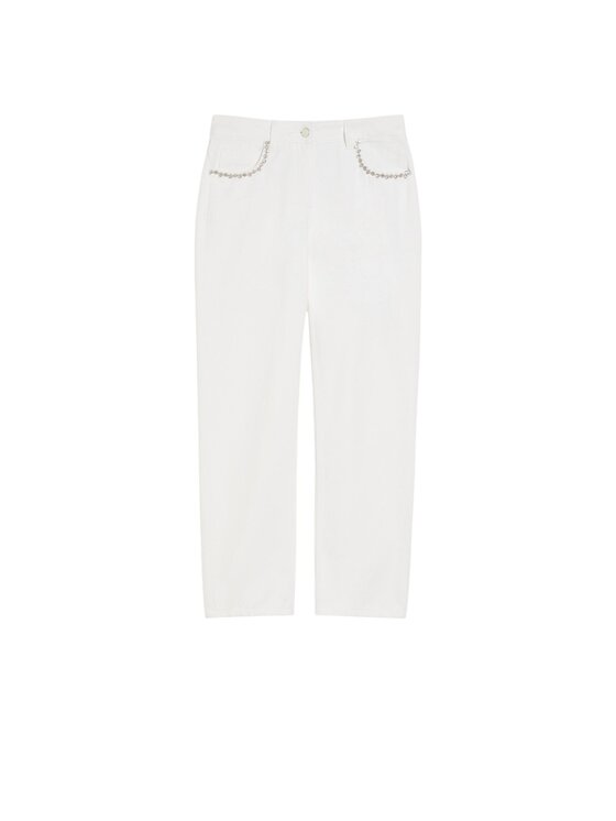 Pennyblack Pennyblack Pantaloni chino 2511181032200-001 Bianco Regular Fit