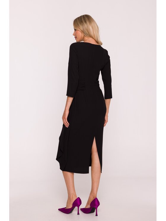 Stylove Stylove Sukienka elegancka s425 Czarny A-Line Fit