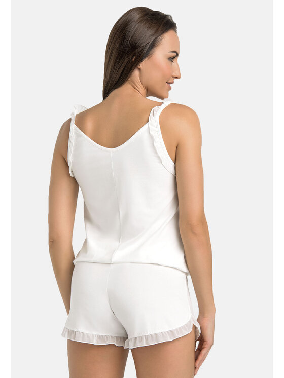 Teyli Teyli Piżama 461 Écru Regular Fit